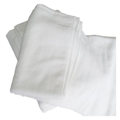 Guangzhou custom size stain white bath towel 100% cotton for hotel