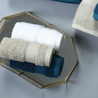 White 100% cotton hotel towel set