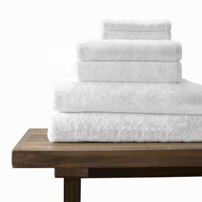 Hot sale terry wash cloth plain white thin cotton bath towels with Logo