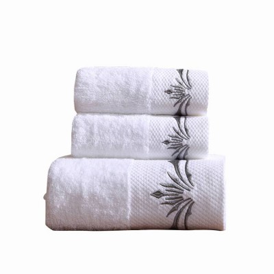 Bench Hotel Bath Towel Set With Embroidery Logo,Hilton Hotel Cotton Terry Bath Towels